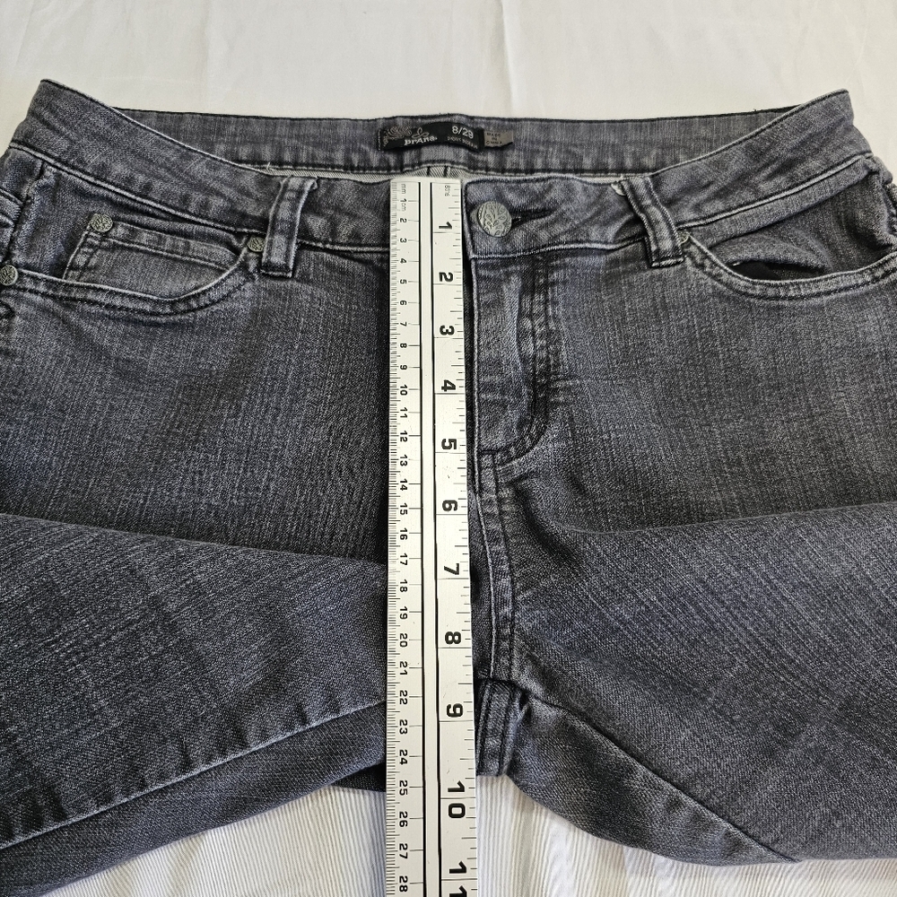 Prana Women's Gray 8/29 Short Enseam  Soft BootCut Jeans - Picture 5 of 7